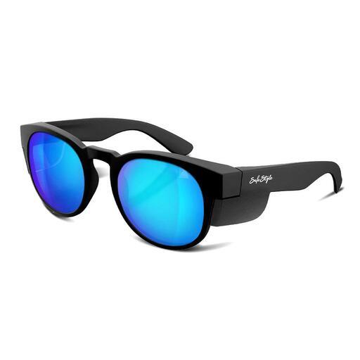SafeStyle CRMBBP100 UV400 Cruisers Matte Black Frame Reflective Blue Polarised Lens