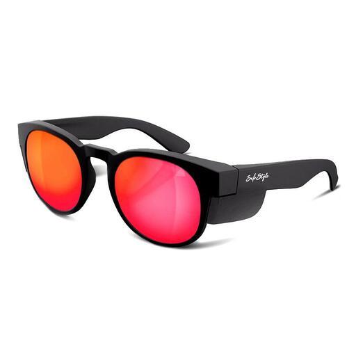 SafeStyle CRMBRP100 UV400 Cruisers Matte Black Frame Reflective Red Polarised Lens