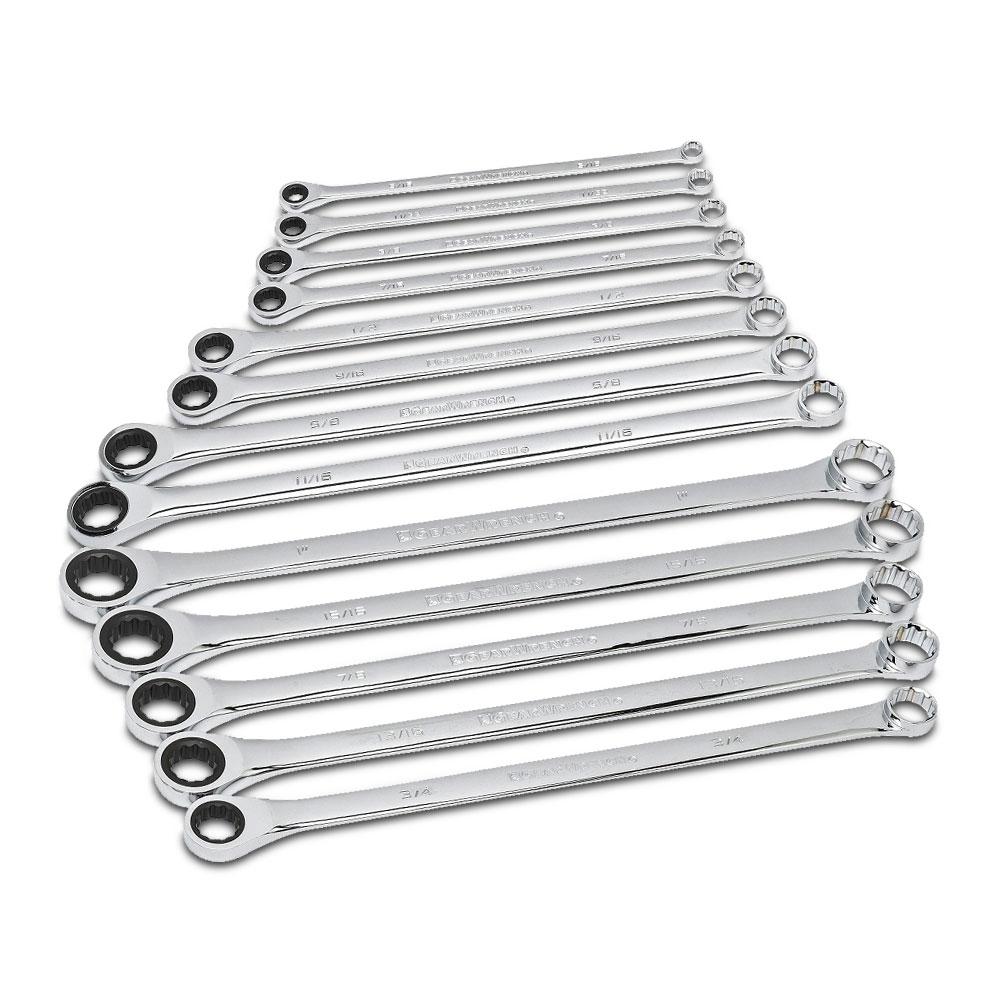 HORUSDY 9-Piece Ratcheting Double Box Metric Wrench Set – 72-Tooth, Extra Long, Chrome Vanadium