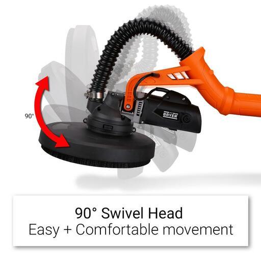 Bayer 710BST170 710W 210mm (8-1/4") Drywall Sander With Interchangeable Heads – image 4