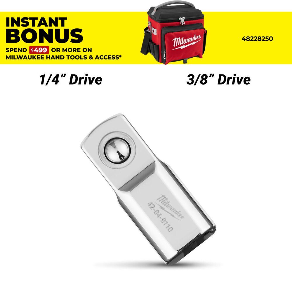 Milwaukee 42049110 1/4" F Drive x 3/8" M Drive Adaptor – image 1