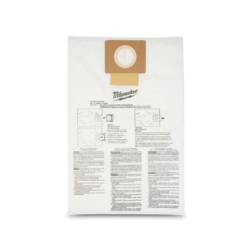 Milwaukee 49901979 5-Pack 23L M18 FUEL Wet/Dry Vac Fleece Bags – image 4