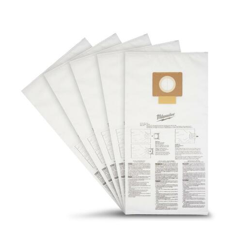 Milwaukee 49901989 5-Pack 34L M18 FUEL Wet/Dry Vac Fleece Bags – image 2