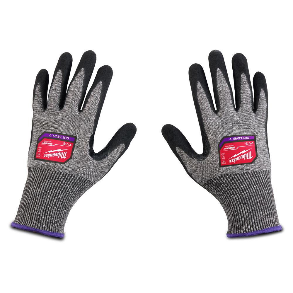 Milwaukee 487370 CUT F (7) High Dexterity Nitrile Dipped Gloves
