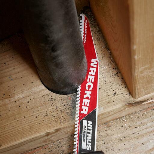 Milwaukee 48005272 230mm (9") 6TPI Sawzall The Wrecker with Nitrus Carbide Teeth Demolition Blade – image 9