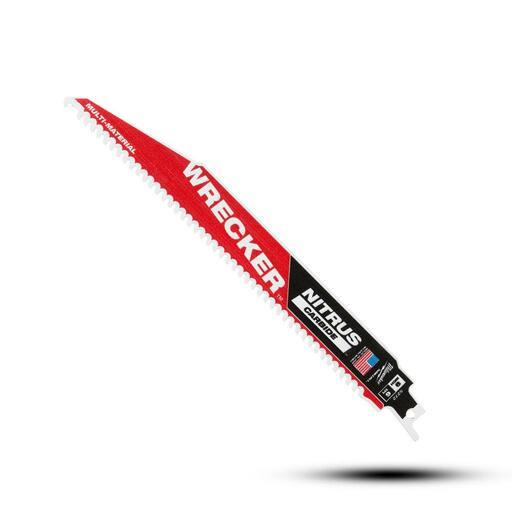 Milwaukee 48005272 230mm (9") 6TPI Sawzall The Wrecker with Nitrus Carbide Teeth Demolition Blade – image 2