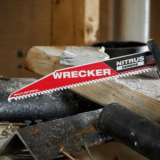 Milwaukee 48005272 230mm (9") 6TPI Sawzall The Wrecker with Nitrus Carbide Teeth Demolition Blade – image 11