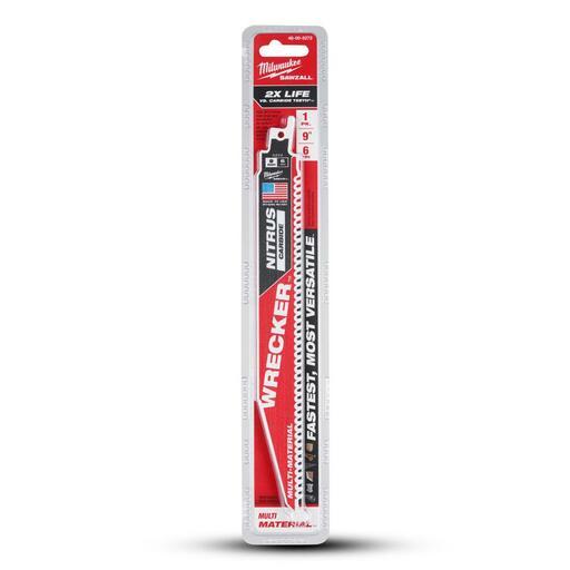 Milwaukee 48005272 230mm (9") 6TPI Sawzall The Wrecker with Nitrus Carbide Teeth Demolition Blade – image 4