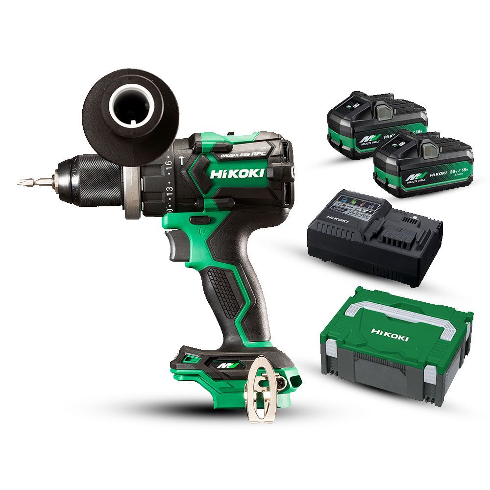 HiKOKI DV36DC(HRZ) 36V 2.5Ah Li-ion Cordless Brushless Driver Drill ...