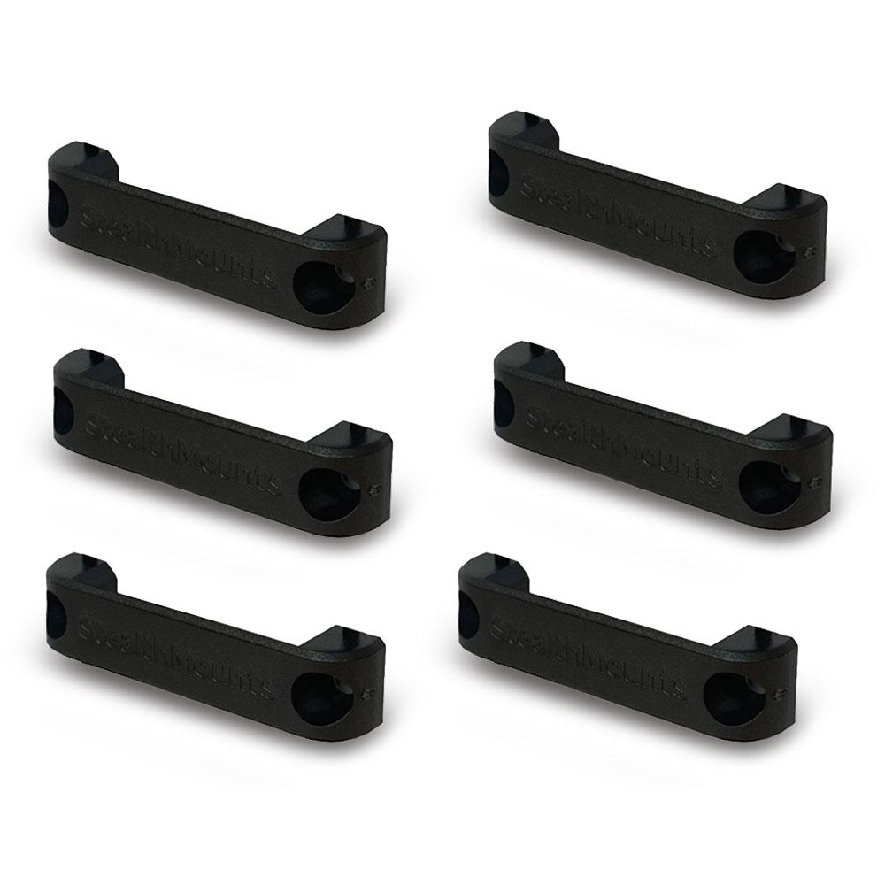 StealthMounts BB-PL-BLK-6 6-Pack Universal Bench Belt+ Mount - Black – image 2