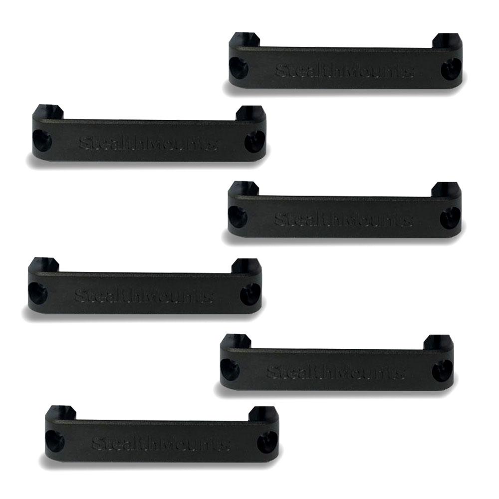 StealthMounts BB-XL-BLK-6 6-Pack Universal Bench Belt XL Mount - Black – image 2