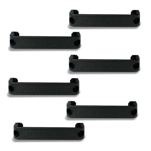 StealthMounts BB-XL-BLK-6 6-Pack Universal Bench Belt XL Mount - Black – image 2