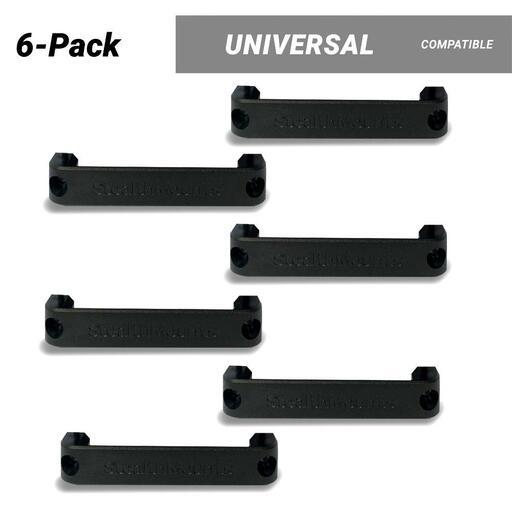 StealthMounts BB-XL-BLK-6 6-Pack Universal Bench Belt XL Mount - Black