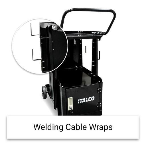 Italco ICART Heavy Duty Multi-Purpose 2 Tier Welding Trolley Cart – image 5