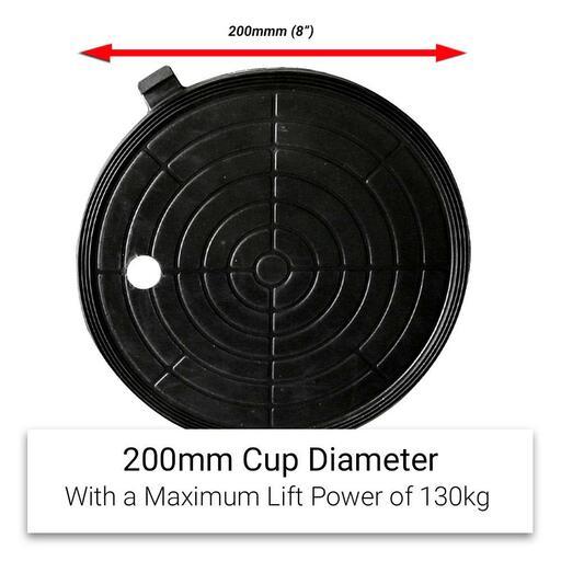 Milano MSCG200 200mm (8") 130kg Industrial Suction Cup – image 6