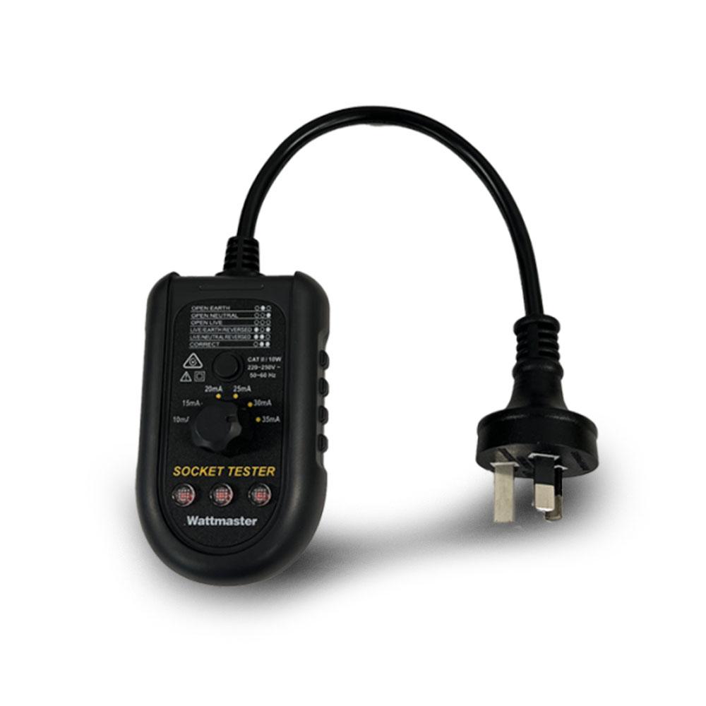 Wattmaster WATOUTTEST Socket Outlet Tester with RCD Trip Test