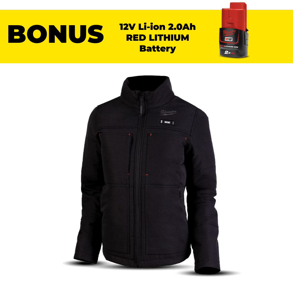 Milwaukee M12HJWBLACK30 12V Liion Cordless AXIS™ Black Heated Women's