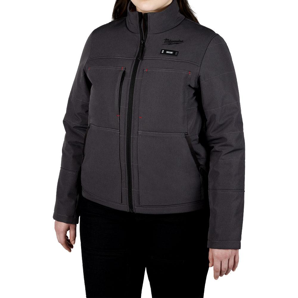 Milwaukee M12HJWGREY30 12V Li ion Cordless AXIS Grey Heated Women s Jacket Skin Only