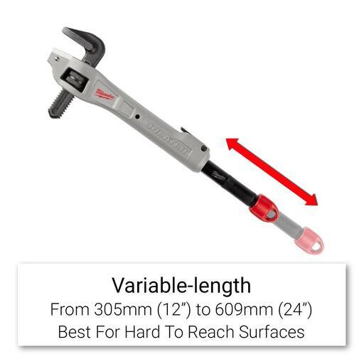 Milwaukee 48227322 Offset Pipe Wrench CHEATER Aluminium – image 6