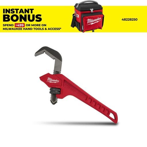 Milwaukee 48227171 Offset Pipe Wrench Steel Hex