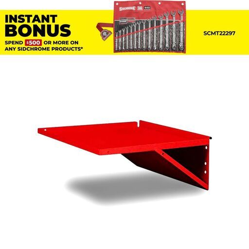 Sidchrome SCMT50330 50mm x 435mm x 170mm Toolbox Side Shelf 