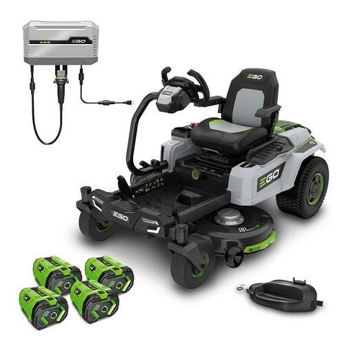 EGO ZT4205E-S 56V 12.0Ah POWER+ 107cm E Steer™ Zero Turn Ride on Mower Combo Kit
