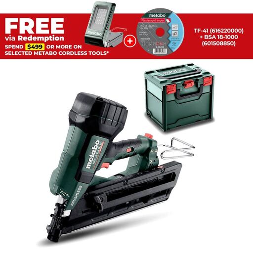 Metabo NFR 18 LTX 90 BL (612090840) 18V Li-ion Cordless Brushless 90mm Framing Nailer - Skin Only