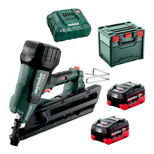 Metabo NFR 18 LTX 90 BL KIT (AU61209000) 18V 5.5Ah Li-ion Cordless Brushless 90mm Nailer Combo Kit – image 2