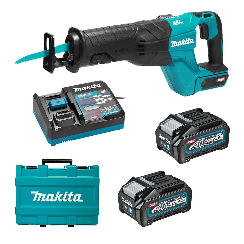 Makita JR001GM201 40V 4.0Ah Max XGT Li ion Cordless Brushless Reciprocating Saw Combo Kit