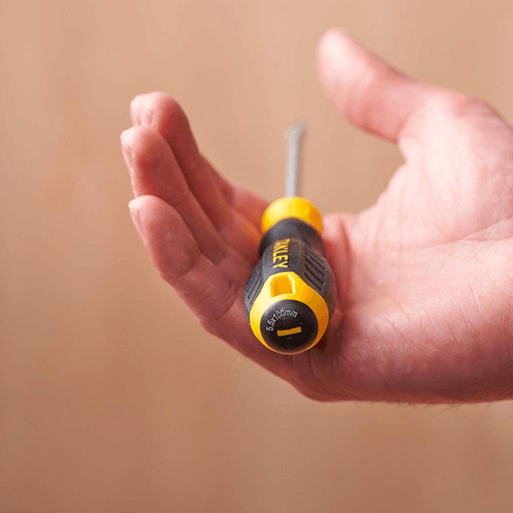 Stanley STHT161460 5.5mm x 100mm Cushion Grip Flared Screwdriver
