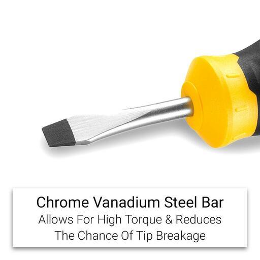 Stanley STHT16147-0 6.5mm x 45mm Cushion Grip Flared Stubby Screwdriver – image 3