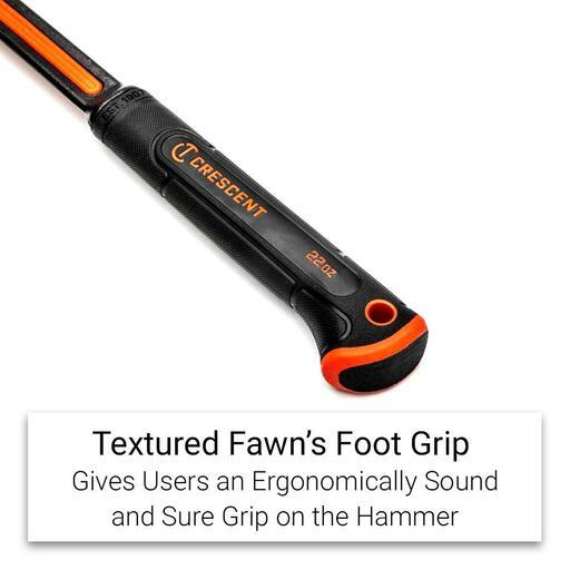 Crescent CHSFRM22R 22oz Steel Milled-Face Framing Hammer – image 6