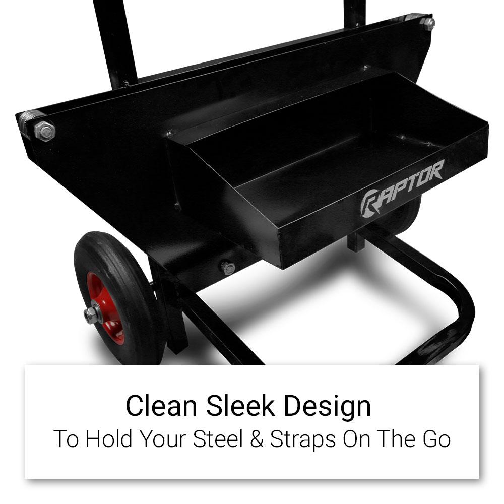 Raptor RDIS32 Steel Strapping Dispenser with Wheels – image 2