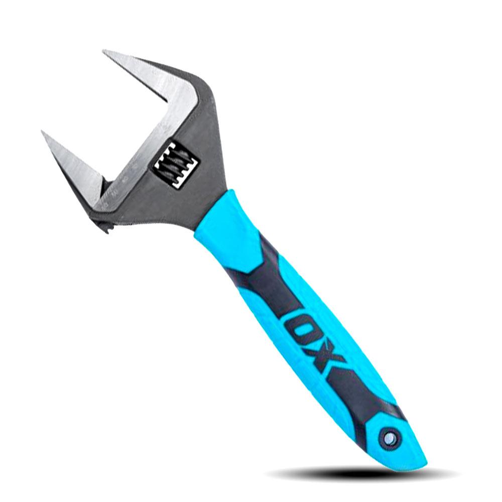 OX Tools OX-P324612 300mm (12") Ultra Wide Jaw Adjustable Wrench – image 2