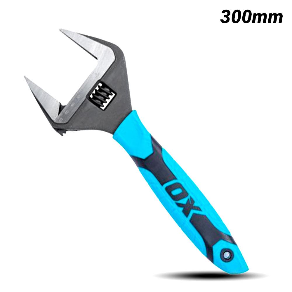 OX Tools OX-P324612 300mm (12") Ultra Wide Jaw Adjustable Wrench – image 1