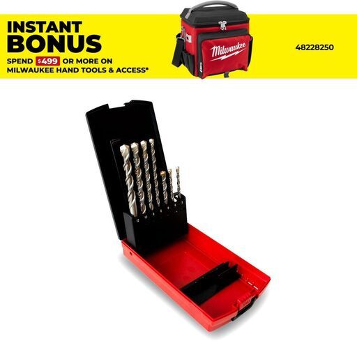 Milwaukee 4932352339 7pce SDS Plus M2 2-Cut Drill Bit Set