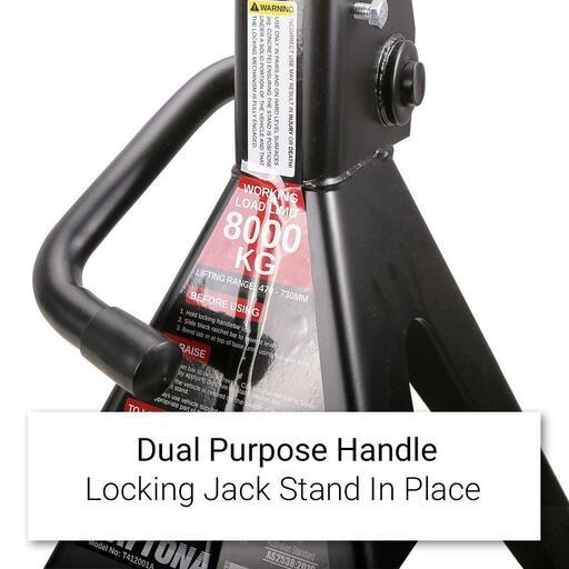 Daytona T412001A 2-Pack 8 Tonne Jack Stands – image 4