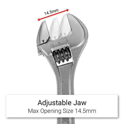 Daytona DAW100 100mm (4") Heavy Duty Adjustable Wrench – image 2