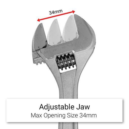 Daytona DAW250 250mm (10") Heavy Duty Adjustable Wrench – image 2