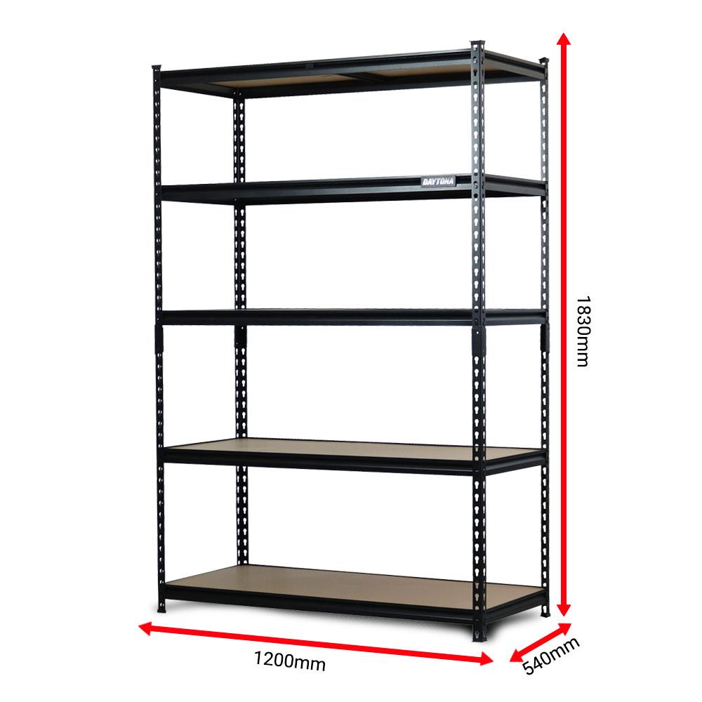 Daytona DSH5T1830540 200kg 1830 x 1200 x 540mm 5 Tier Heavy Duty Shelving Unit – image 2