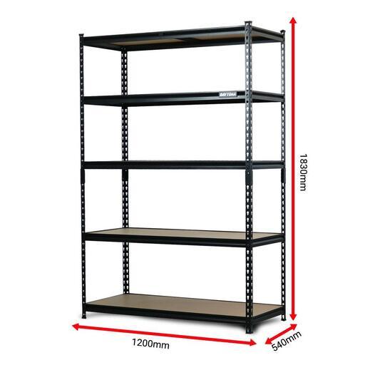 Daytona DSH5T1830540 200kg 1830 x 1200 x 540mm 5 Tier Heavy Duty Shelving Unit – image 2