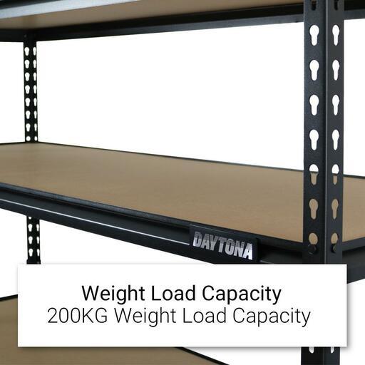 Daytona DSH6T2090540 200KG 1500mm x 540mm x 2130mm 6 Tier Heavy Duty Shelving Unit – image 4