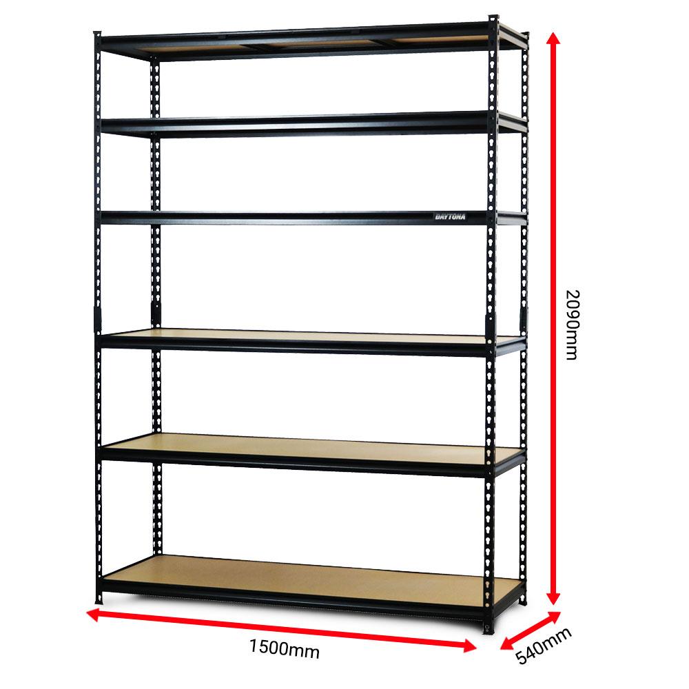 Daytona DSH6T2090540 200KG 1500mm x 540mm x 2130mm 6 Tier Heavy Duty Shelving Unit – image 6