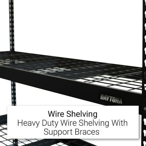 Daytona DSH4T1830540 625kg 1830mm x 1500mm x 540mm 4 Tier Heavy Duty Shelving Unit – image 4