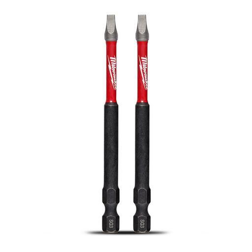 Milwaukee 48324673 2-Pack SHOCKWAVE™ Square Recess #3 3-1/2" x 89mm Power Impact Driver Bit – image 2