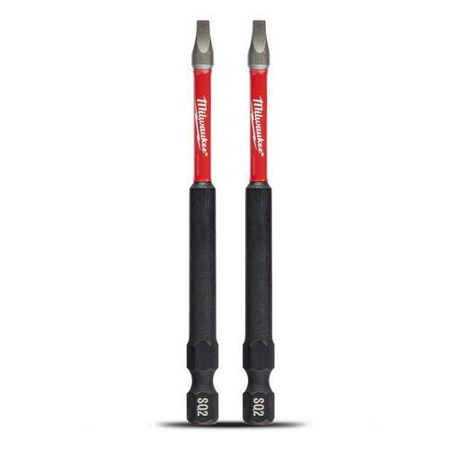 Milwaukee 48324672 2-Pack SHOCKWAVE™ Square Recess #2 (3-1/2") x 89mm Power Impact Driver Bit – image 2