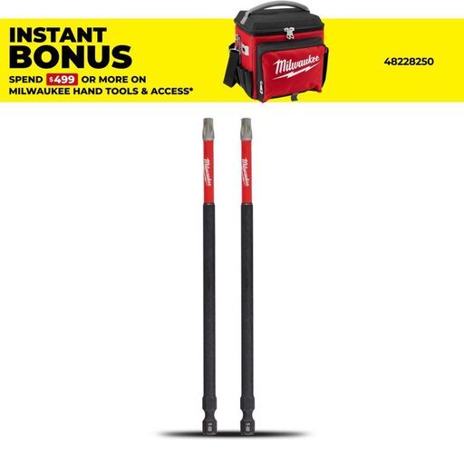 Milwaukee 48324390 2-Pack SHOCKWAVE™ Torx T30 (6") x 150mm Power Impact Driver Bit