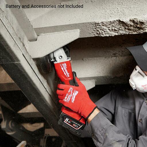 Milwaukee M18BLSAG125XPD0 18V Li-ion Cordless Brushless 125mm (5") Angle Grinder with Deadman Paddle Switch - Skin Only – image 6