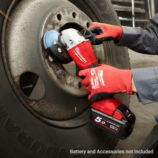 Milwaukee M18BLSAG125XPD0 18V Li-ion Cordless Brushless 125mm (5") Angle Grinder with Deadman Paddle Switch - Skin Only – image 8