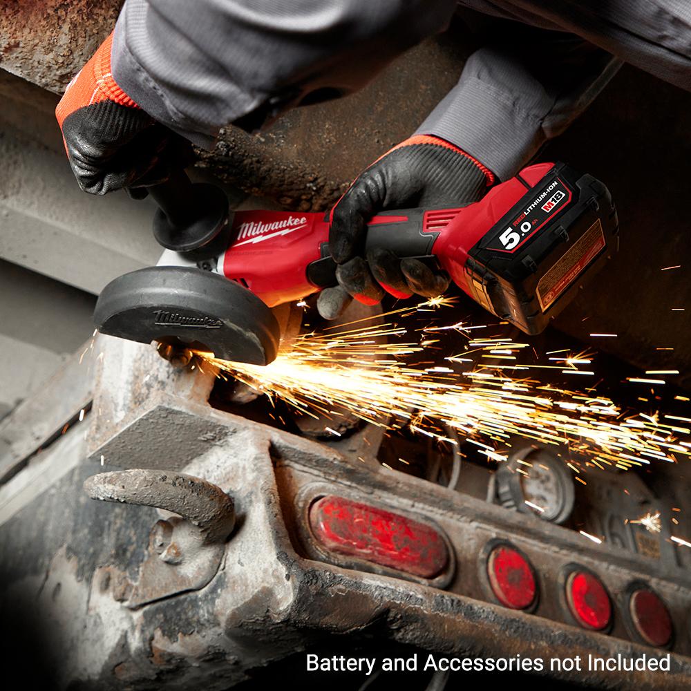 Milwaukee M18BLSAG125XPD0 18V Li ion Cordless Brushless 125mm 5